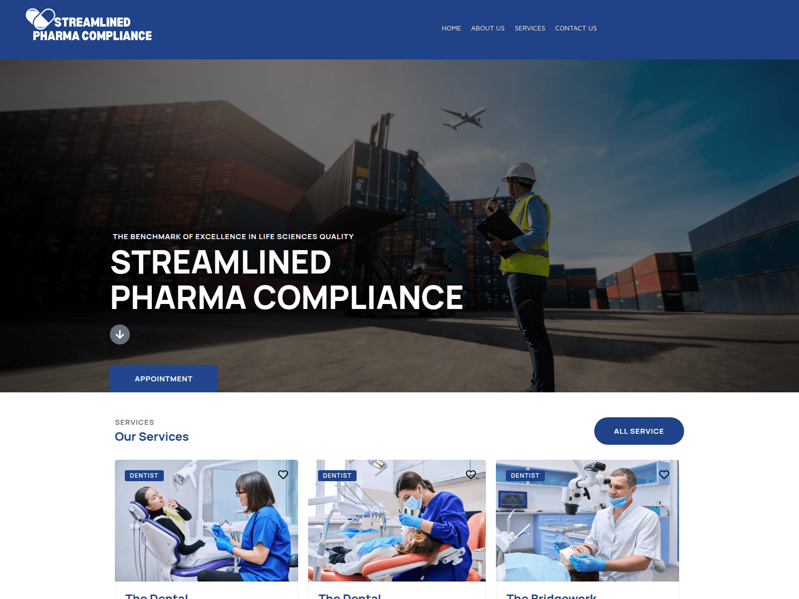 Screenshot of streamlinedpharmacompliance.com