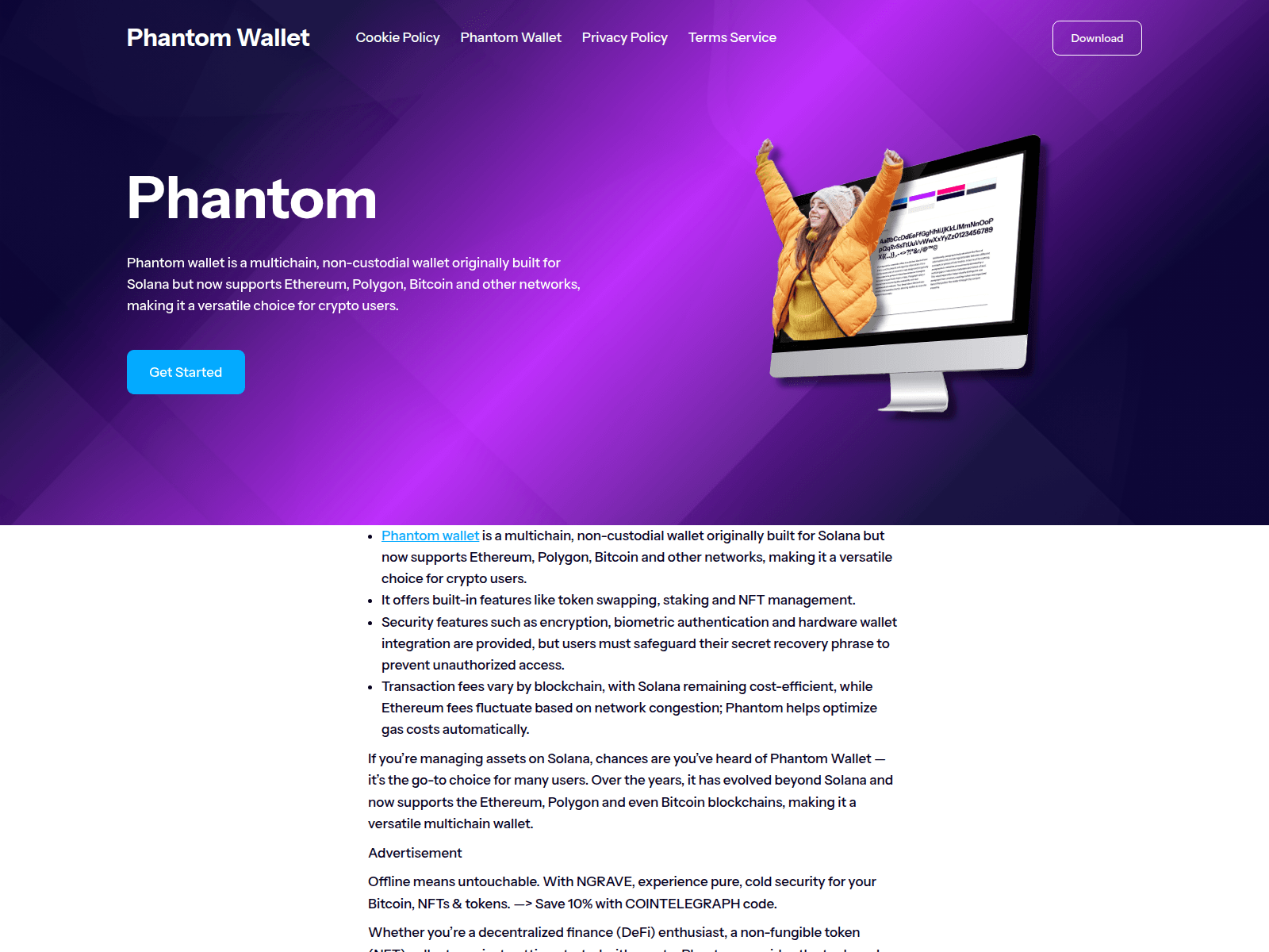Screenshot of en-phantomwallet.com