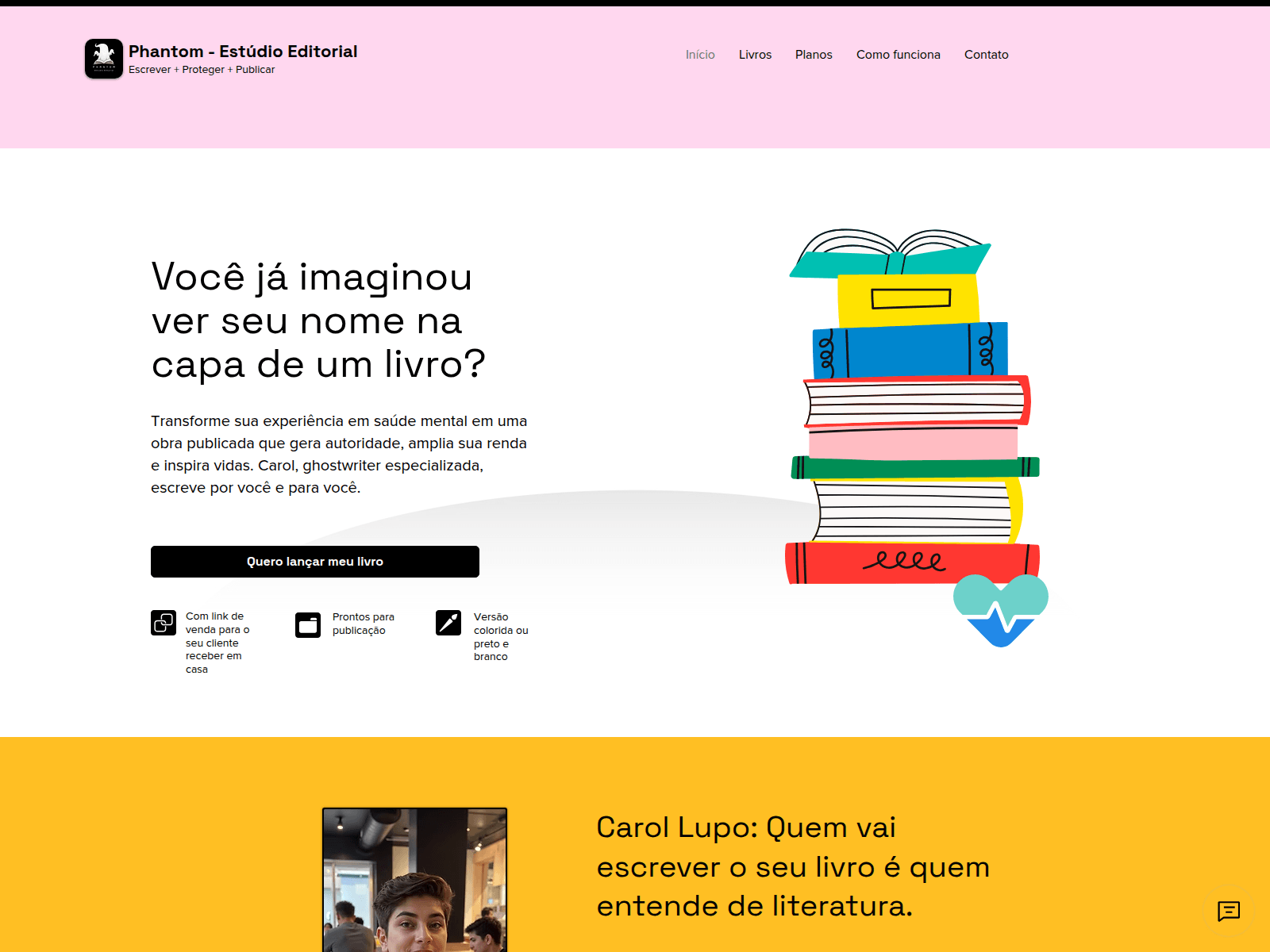 Screenshot of editorialphantom.com.br