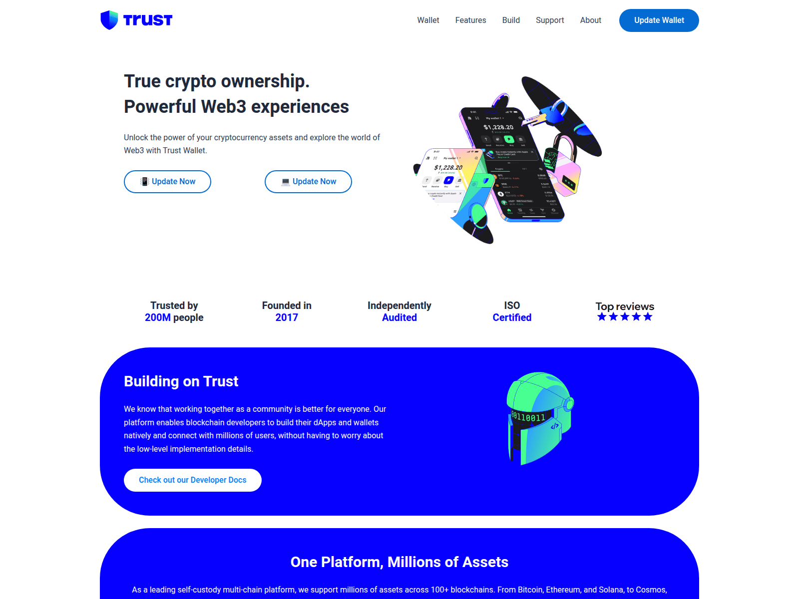 Screenshot of www.trustwallet.walletaccountupdate.com