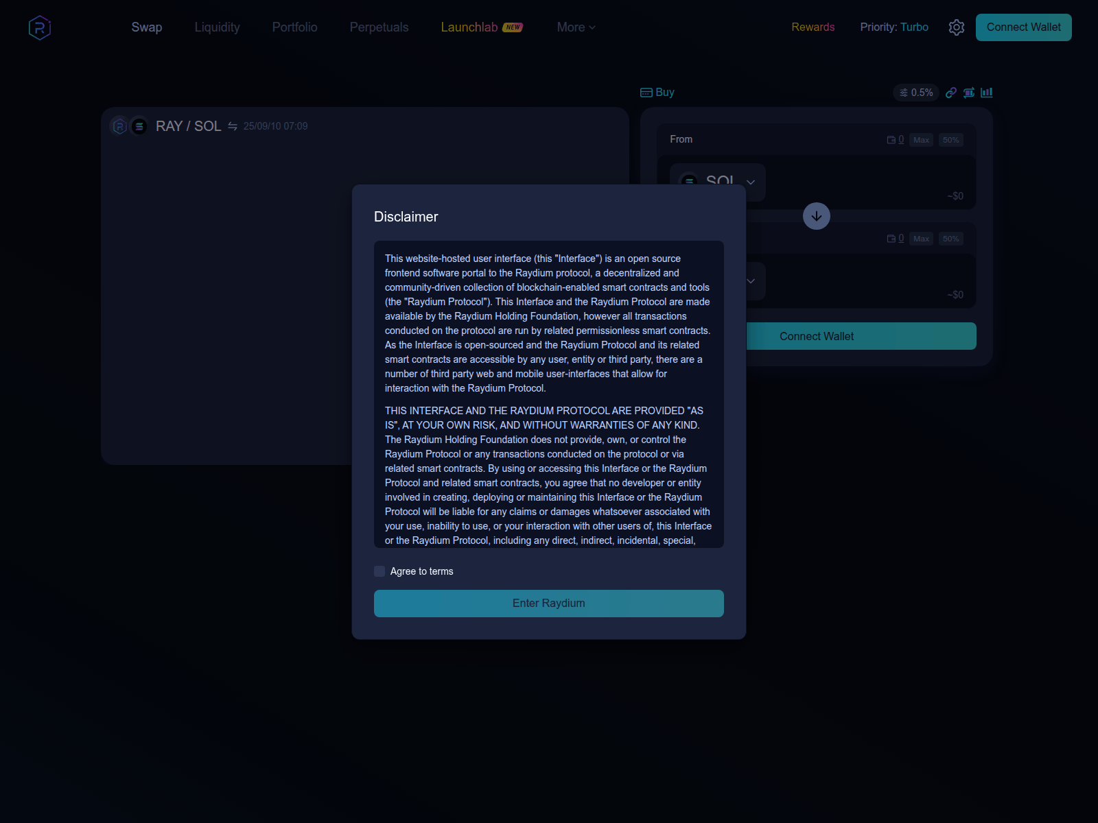 Screenshot of raydium.io-app-v2.com