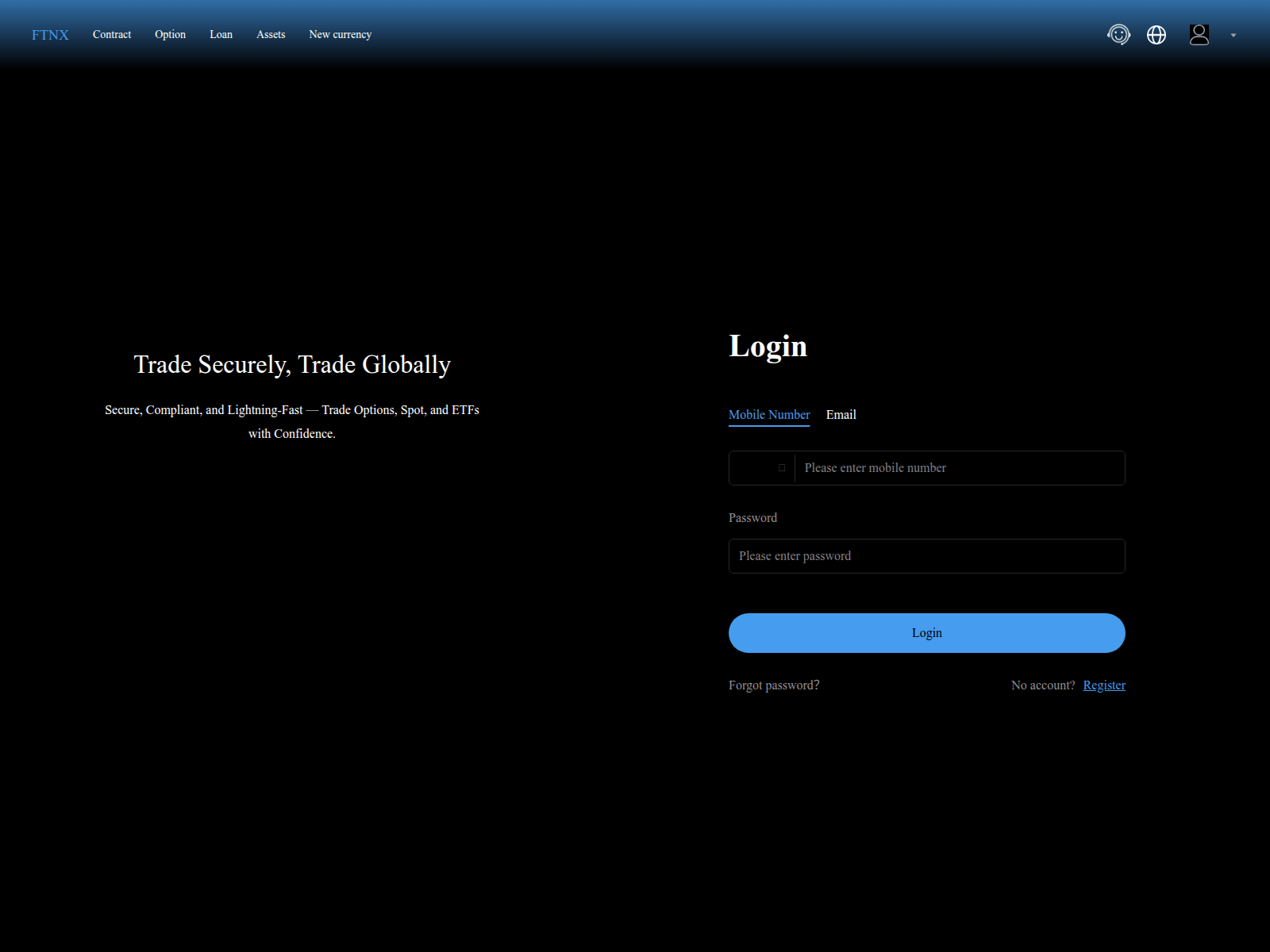 Screenshot of ftnxexchange.top