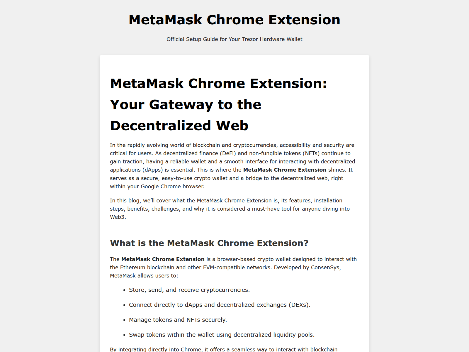 Screenshot of metamask-chrome-exte-nsion.pages.dev