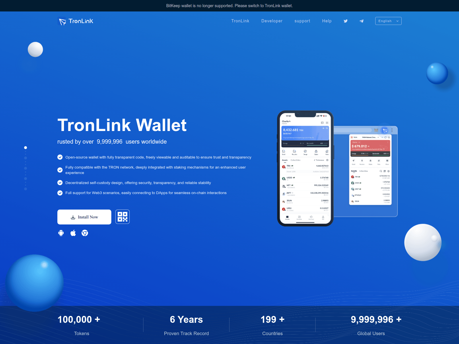 Screenshot of bitkeep.bar