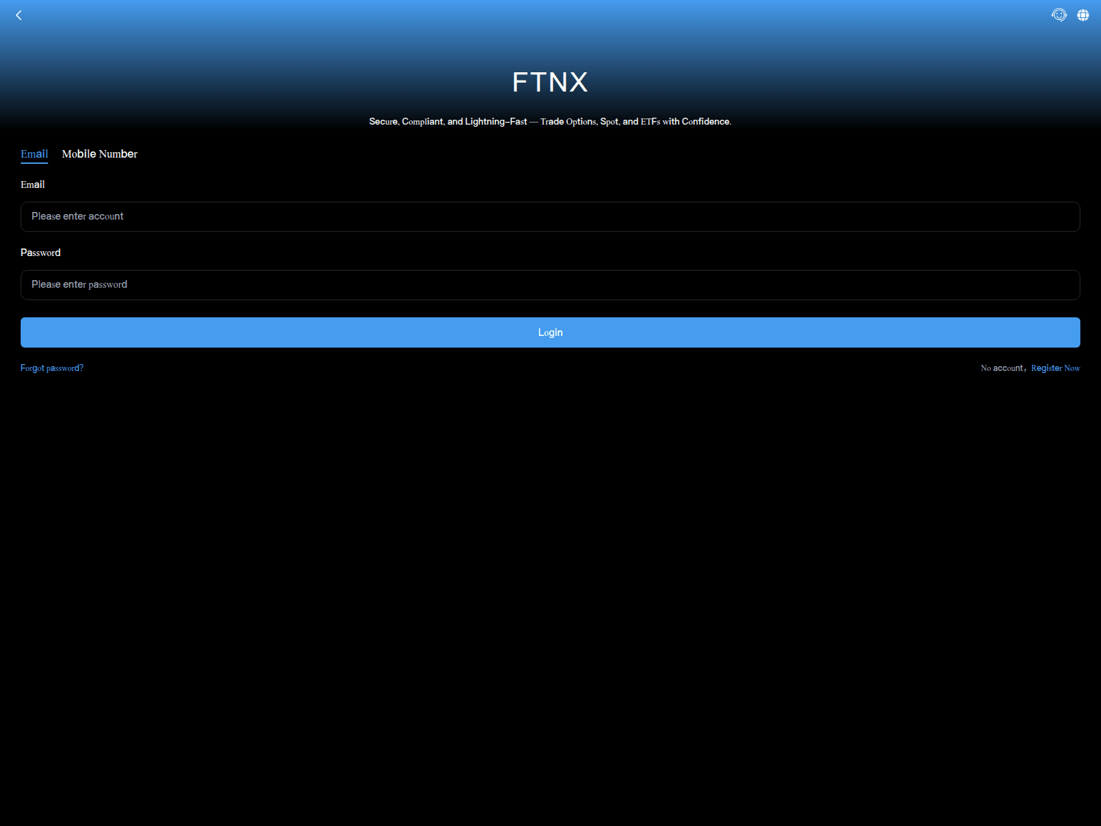 Screenshot of ftnxexchange.vip