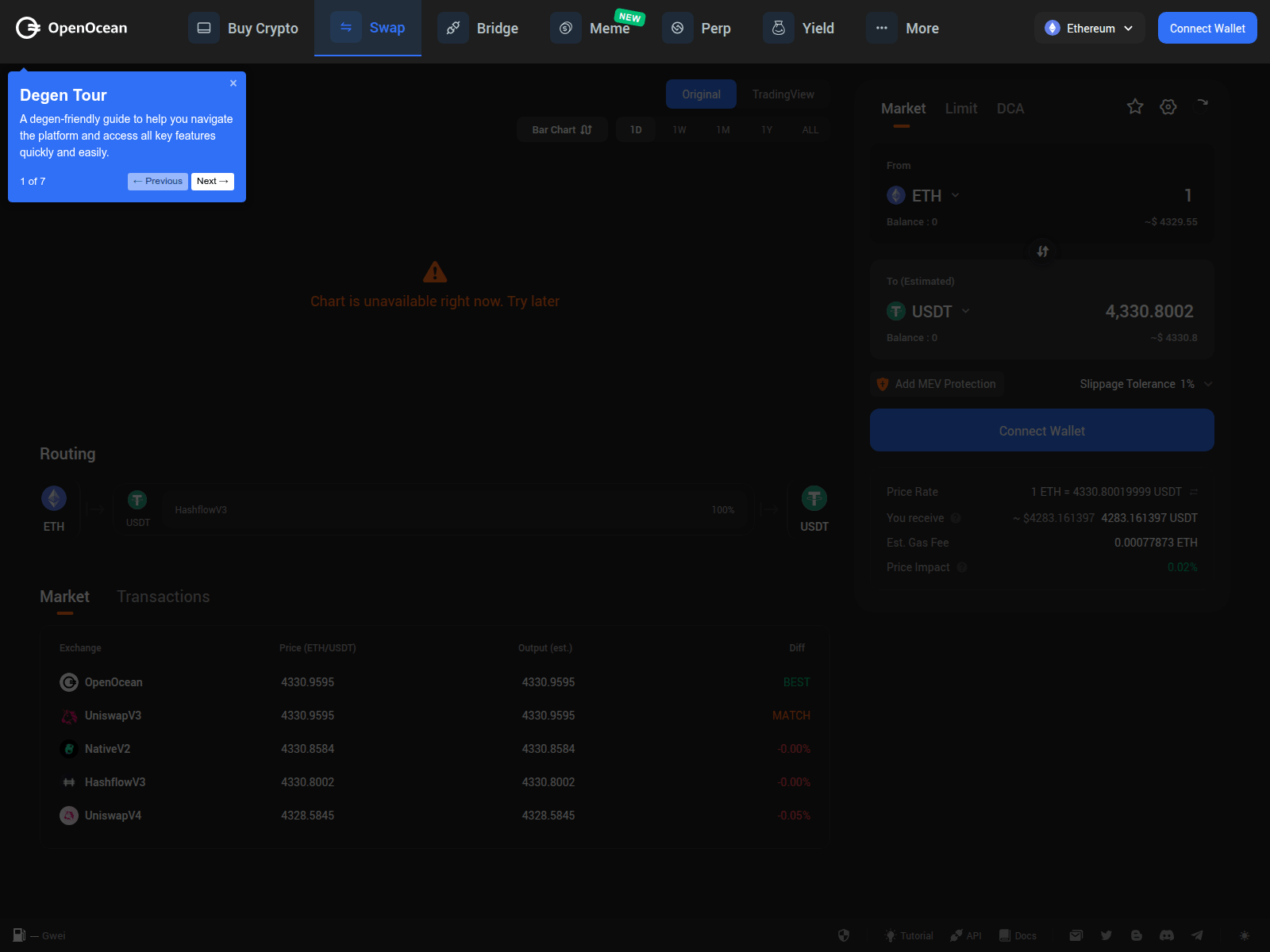 Screenshot of apopenocean.finance