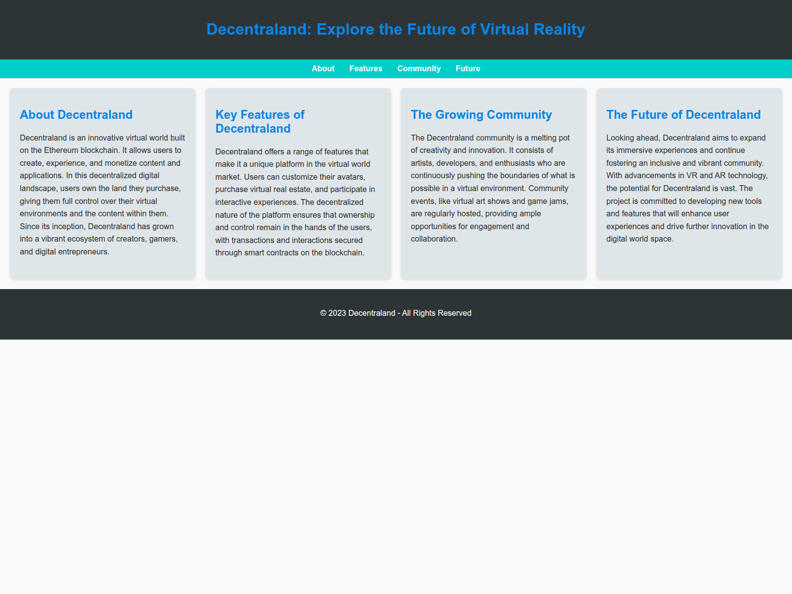 Screenshot of decentralandapp.live