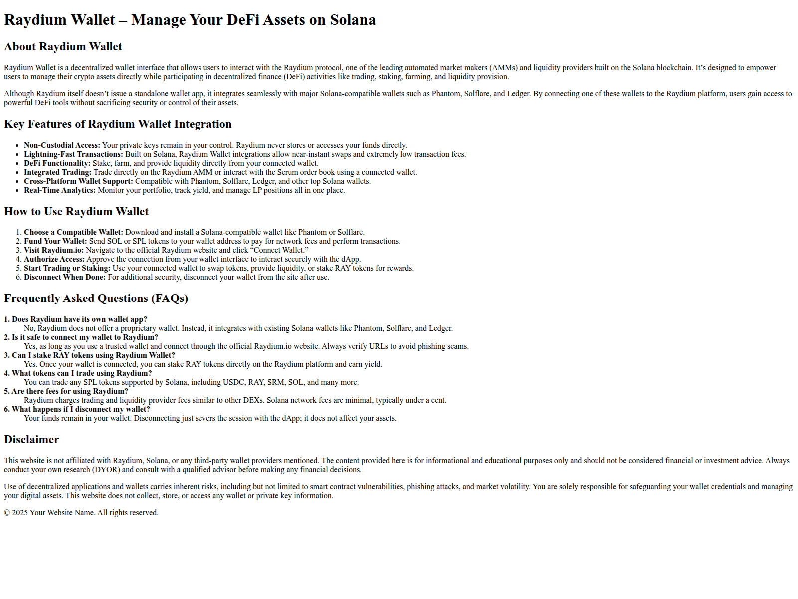 Screenshot of raydiumhardware.pages.dev