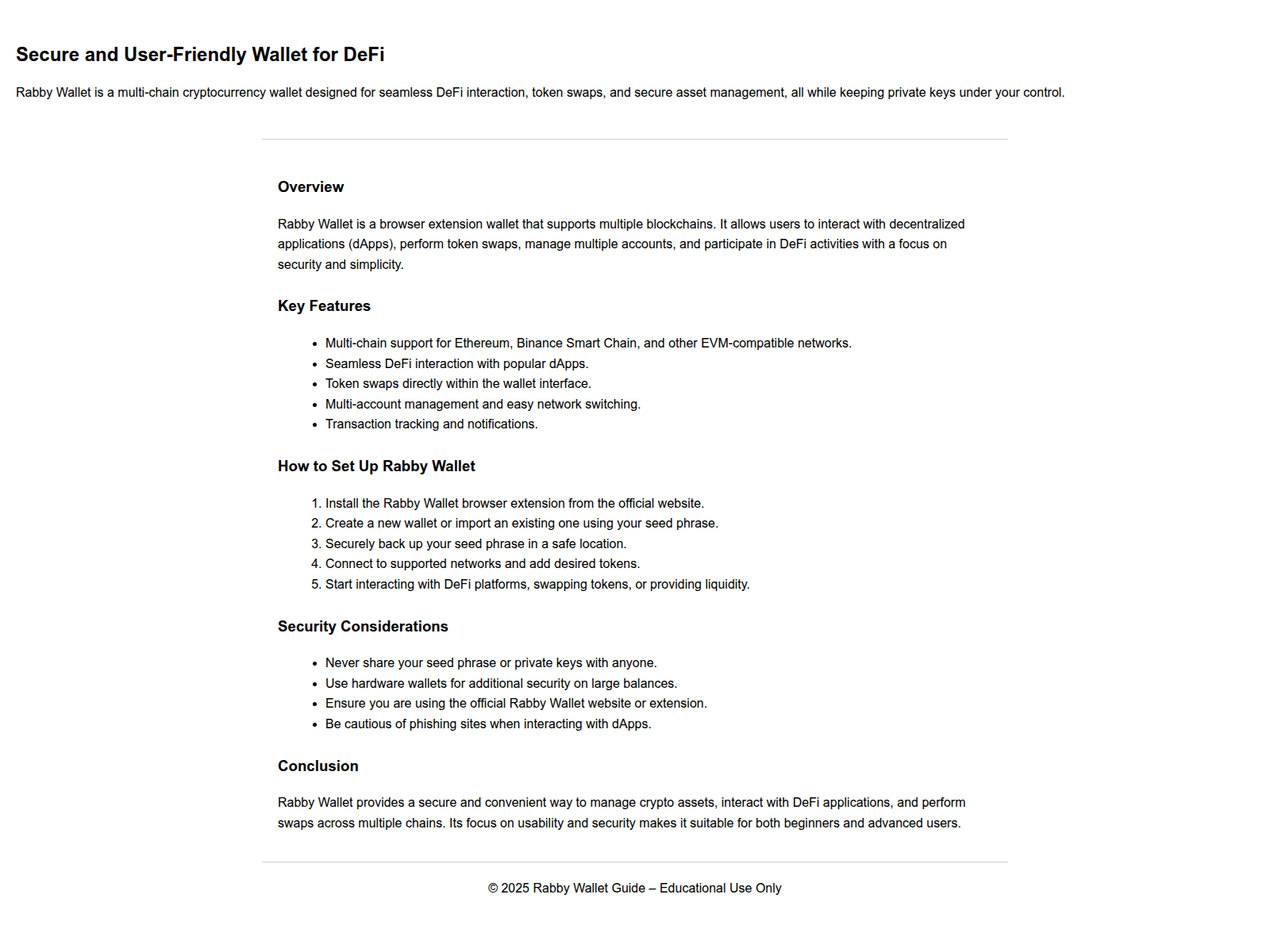 Screenshot of rabby-wllet.pages.dev