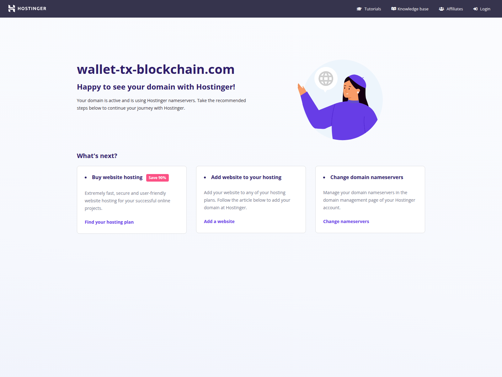 Screenshot of wallet-tx-blockchain.com