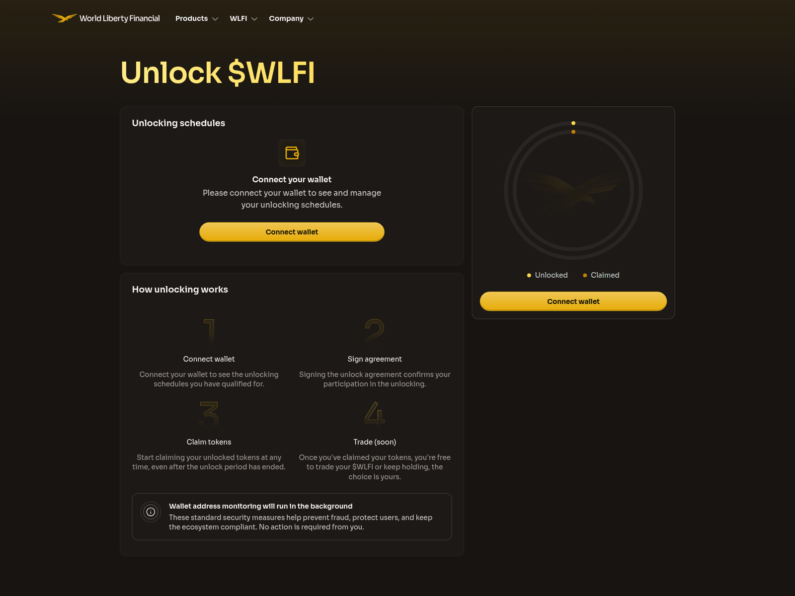 Screenshot of defi-wlfi.com