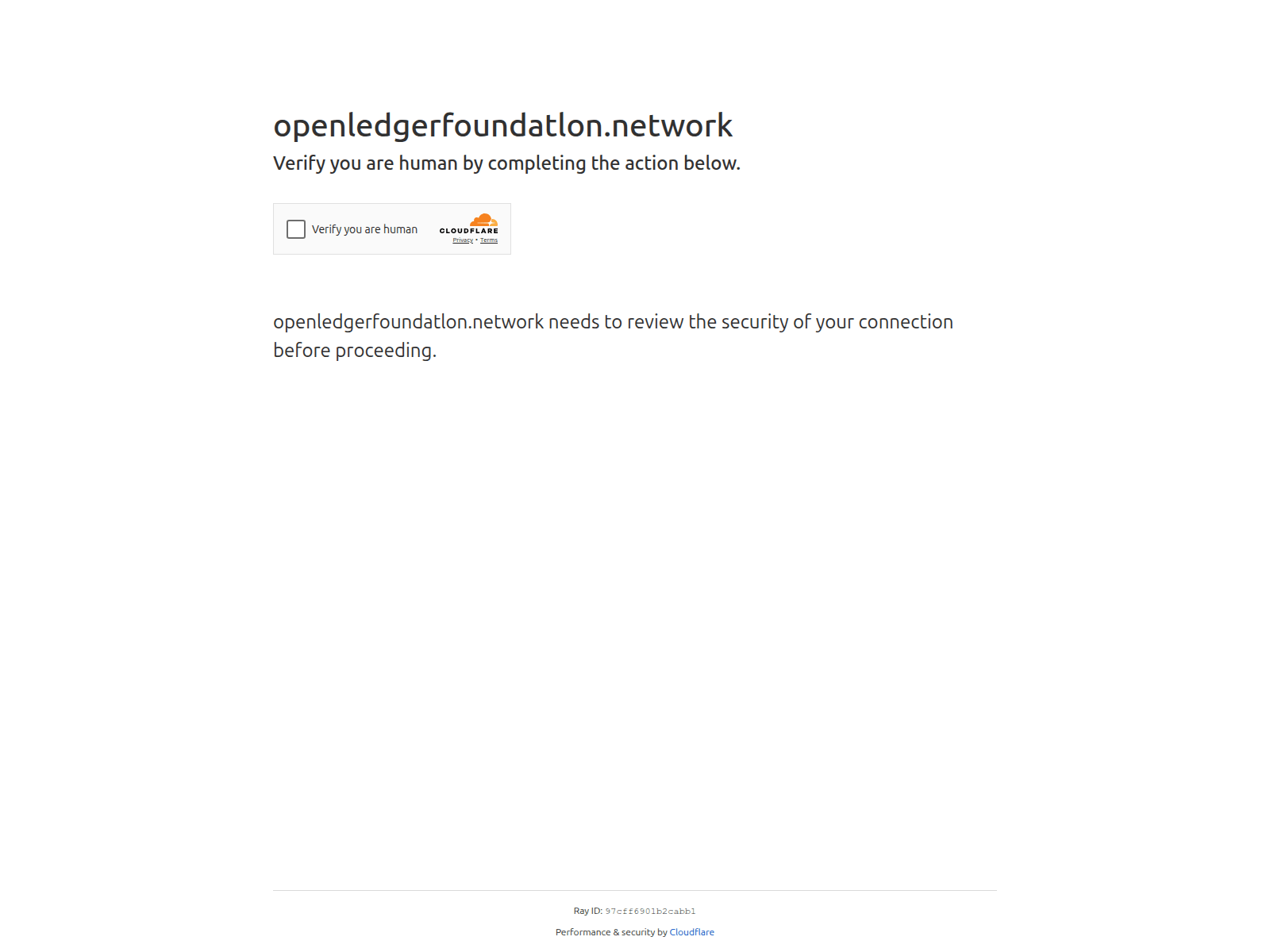 Screenshot of openledgerfoundatlon.network