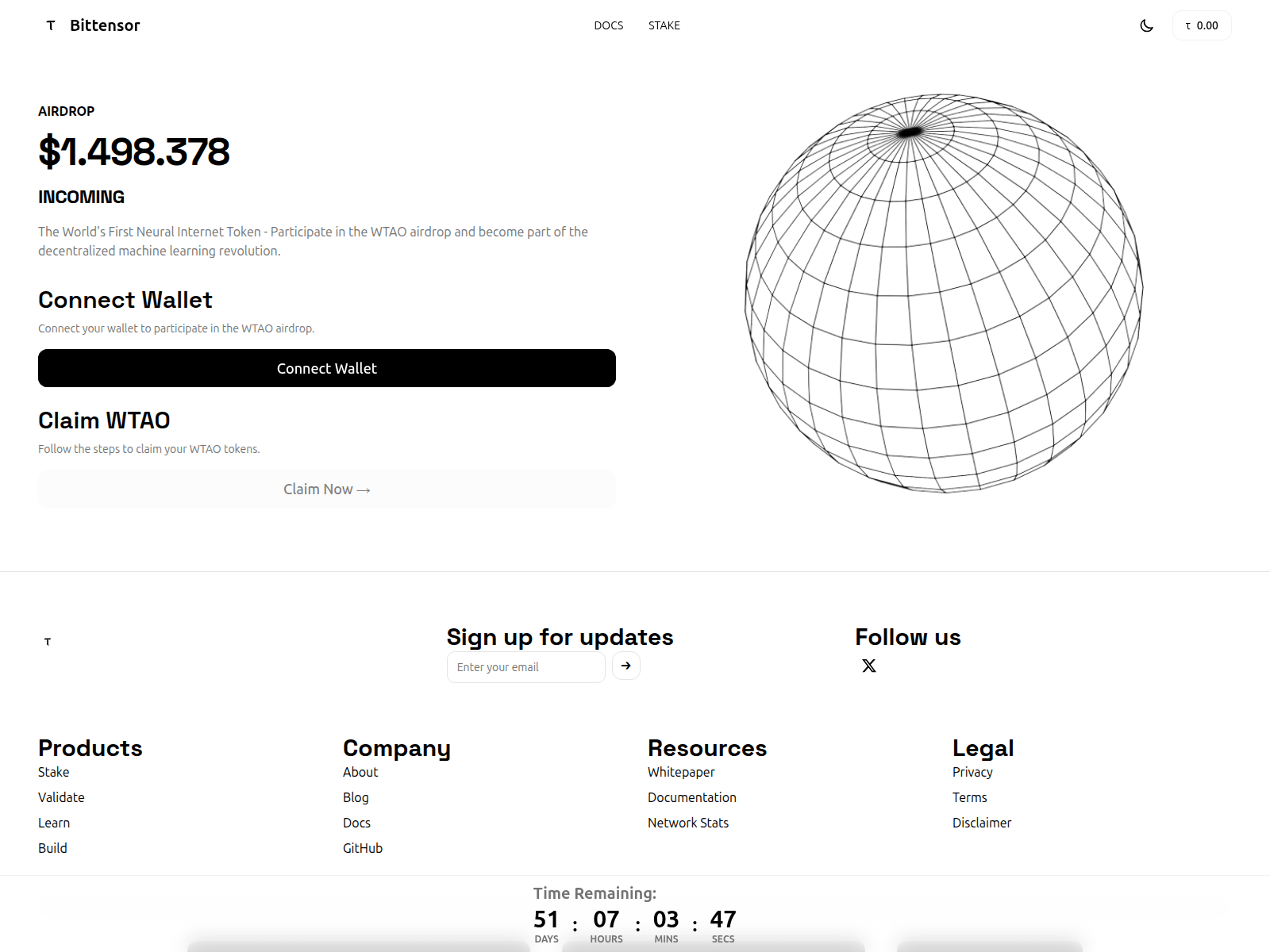 Screenshot of the-bittensor.com