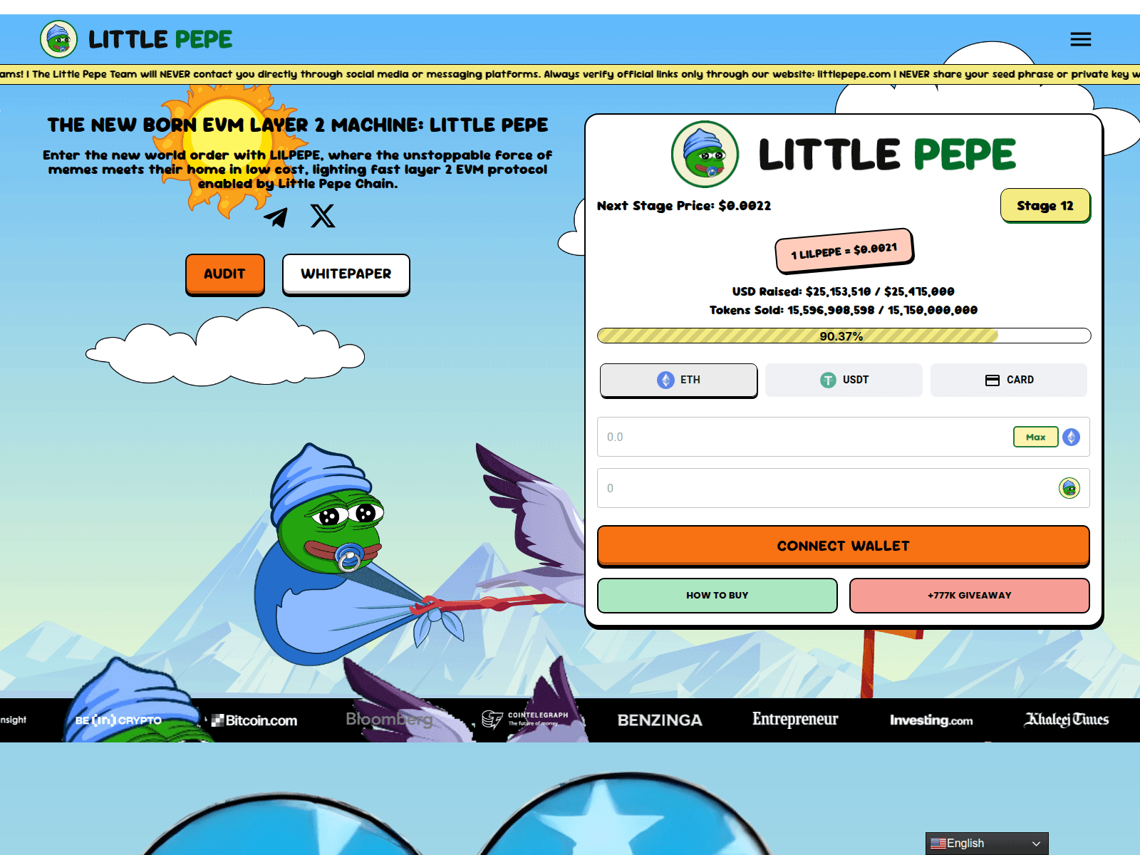 Screenshot of litlelpepe.com