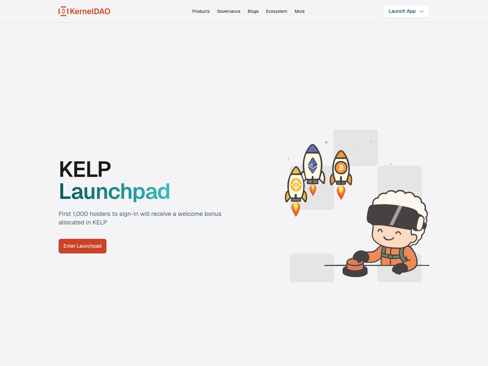 Screenshot of www.kerneldao-launchpad.com