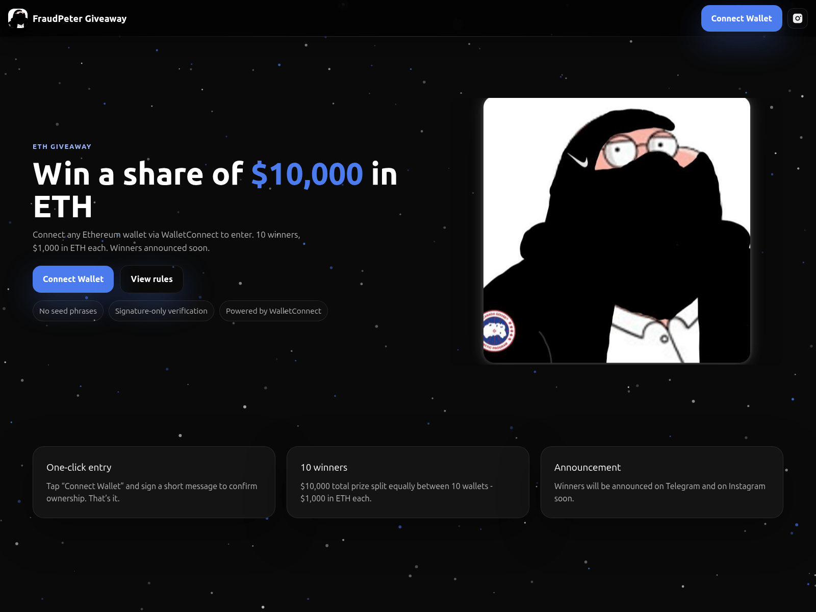 Screenshot of fraudpeter.com
