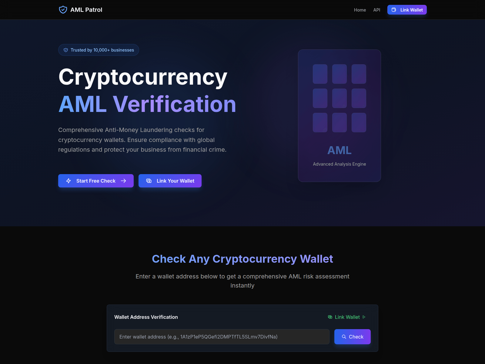 Screenshot of amlpatrol.org