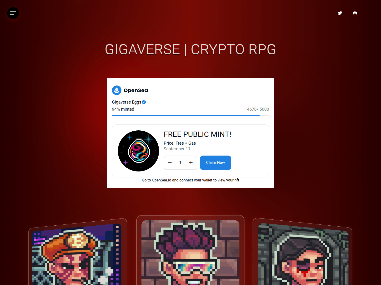 Screenshot of gigaverse.app