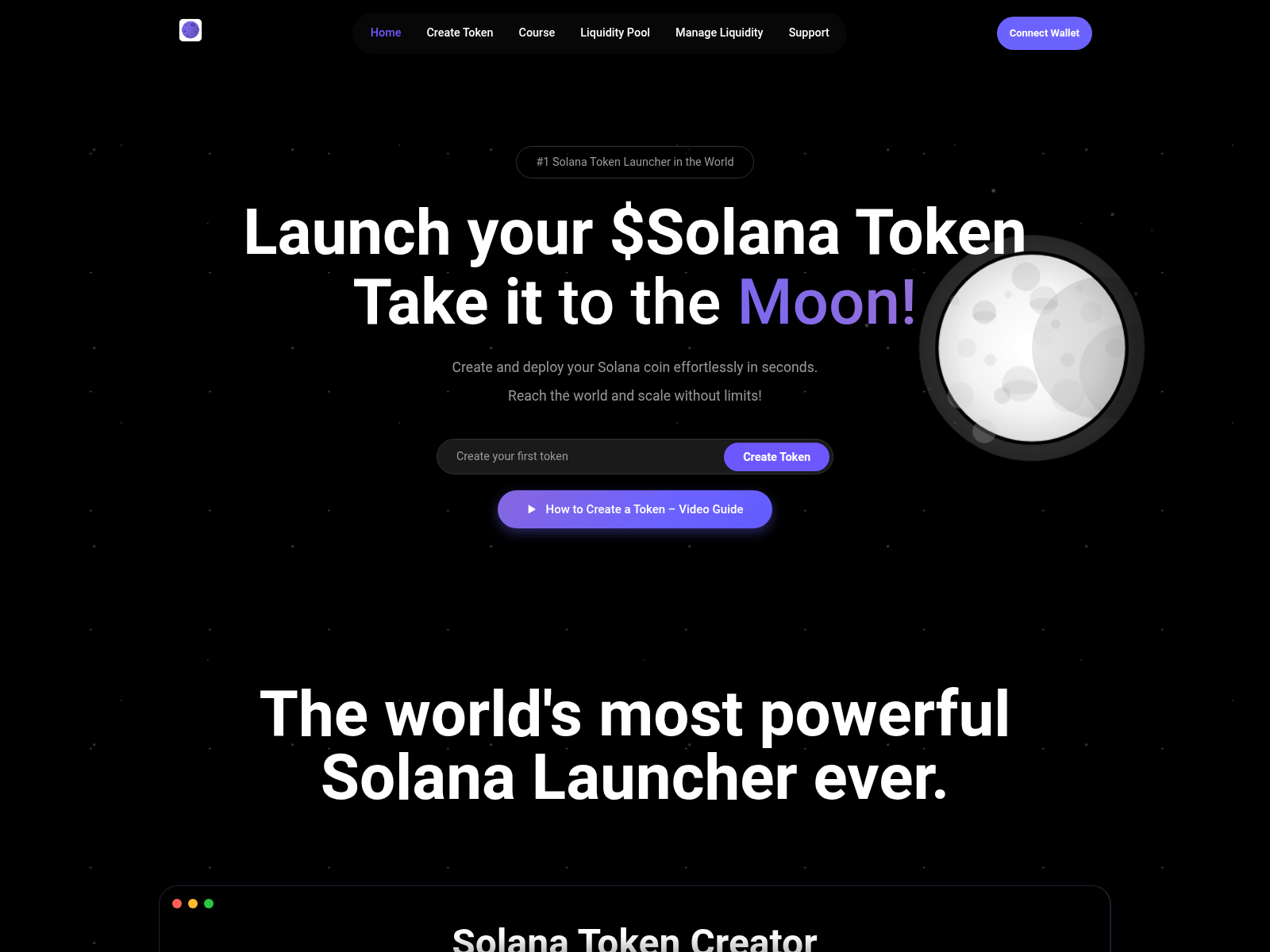 Screenshot of solana-lunapad.com