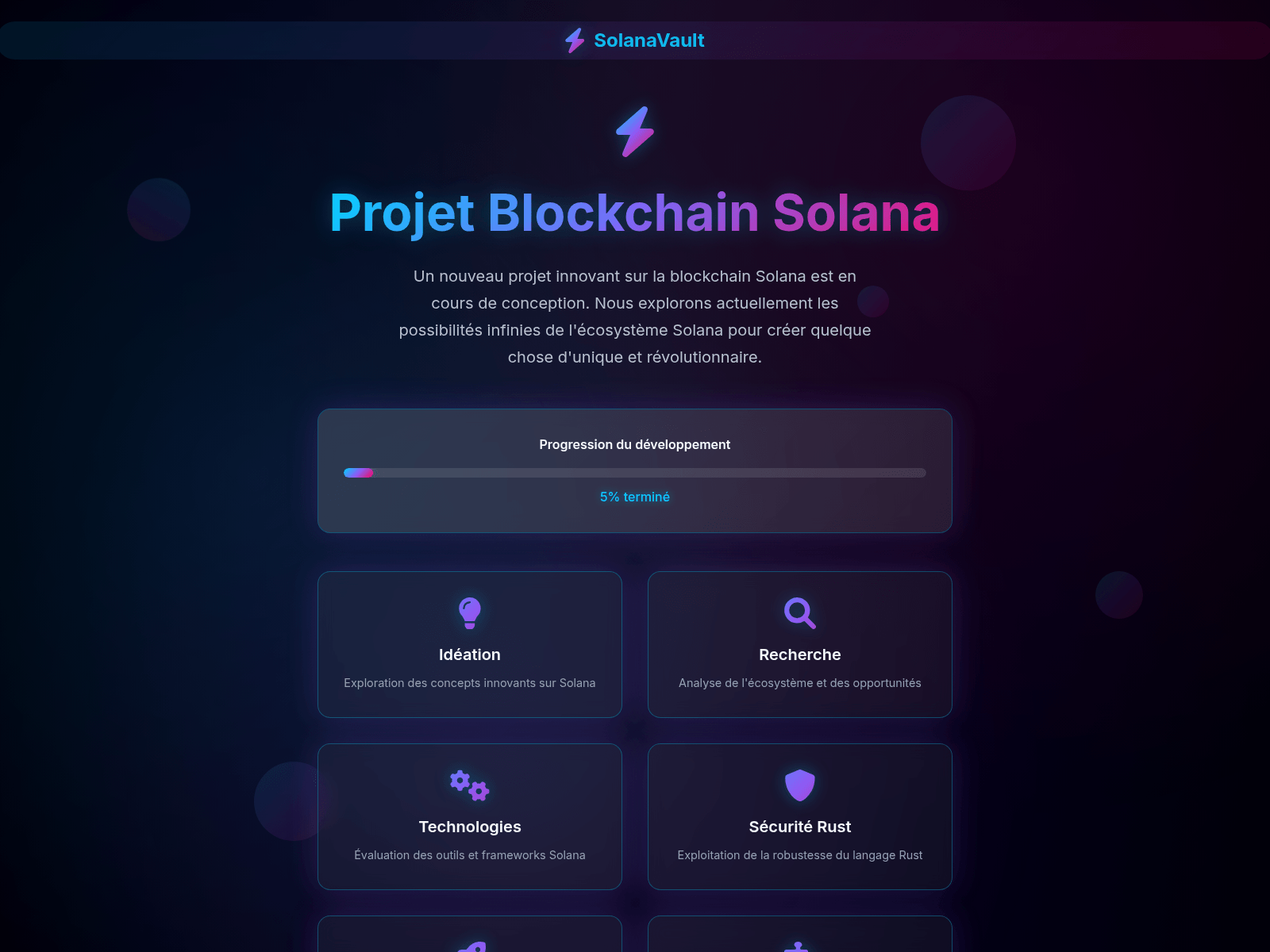 Screenshot of solana-vault.borrelly-betta.ts.net