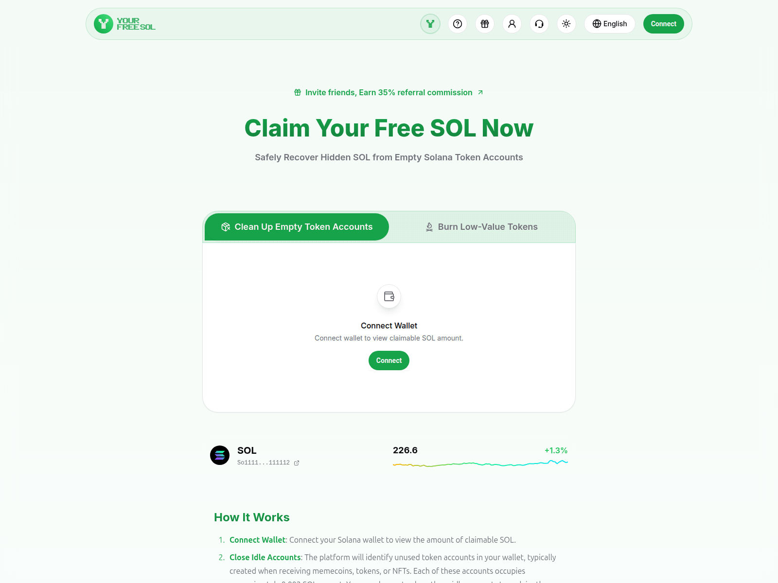 Screenshot of yourfreesol.com