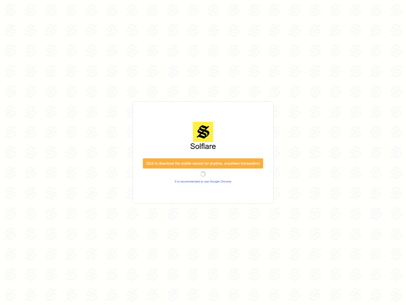 Screenshot of www.solflarer.vip