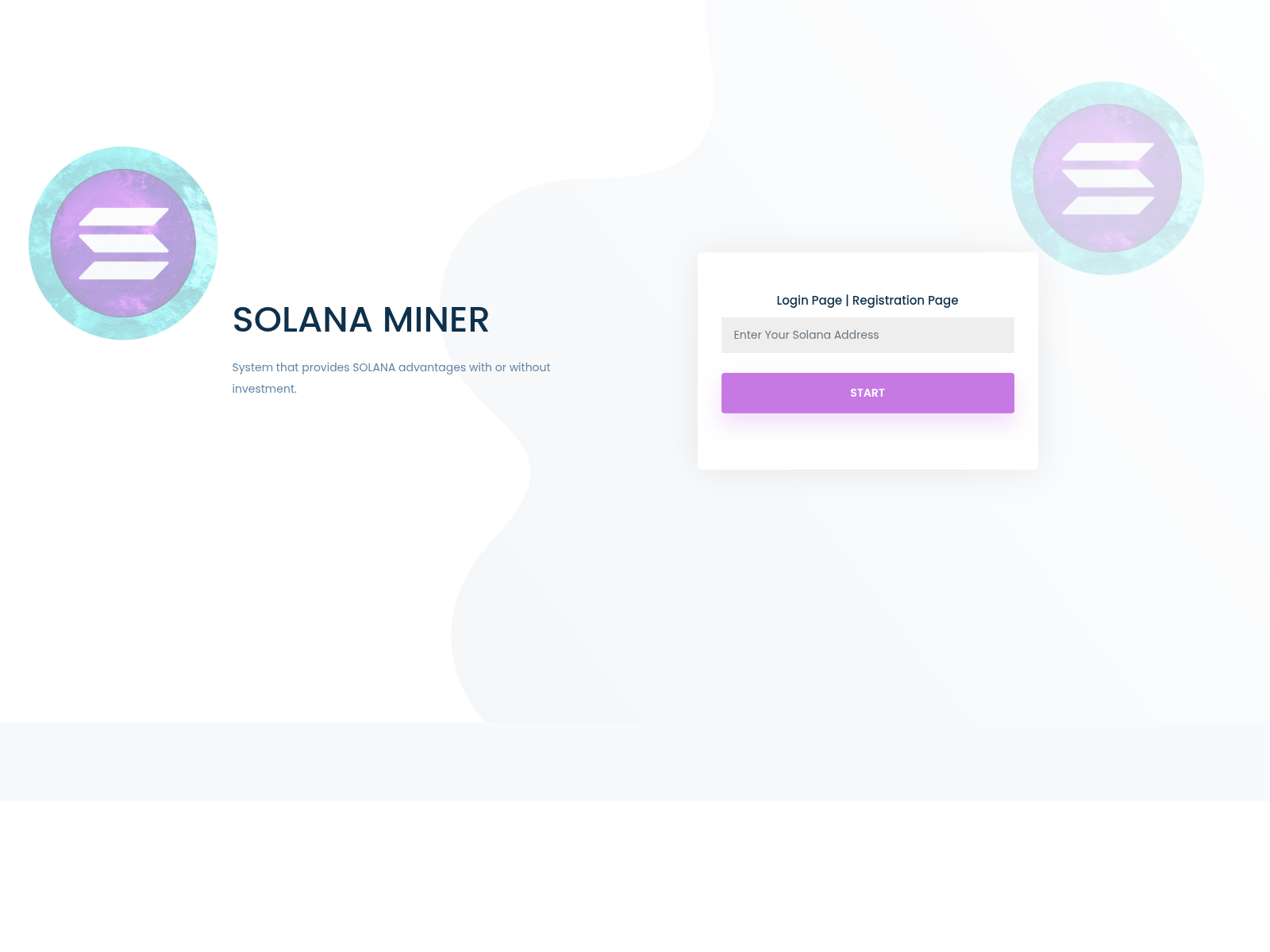 Screenshot of solana-miner.com