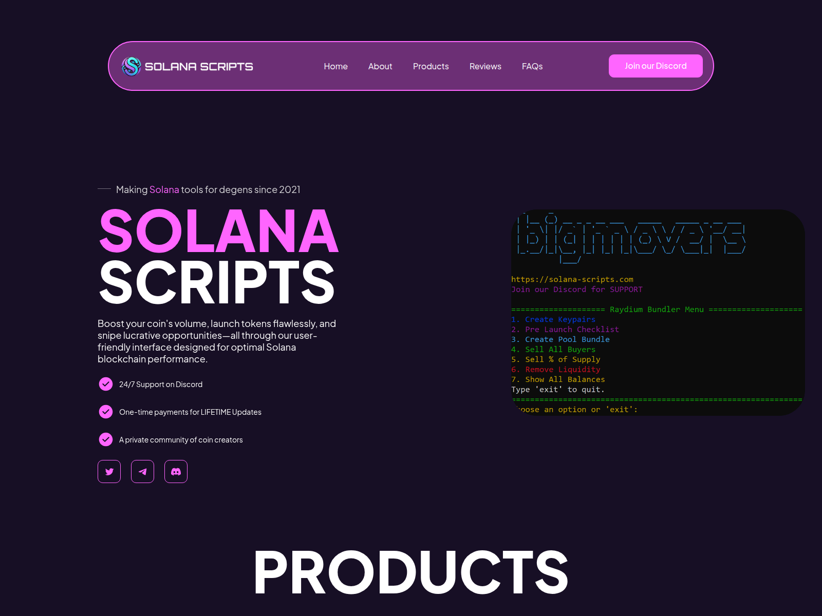 Screenshot of solana-scripts.com