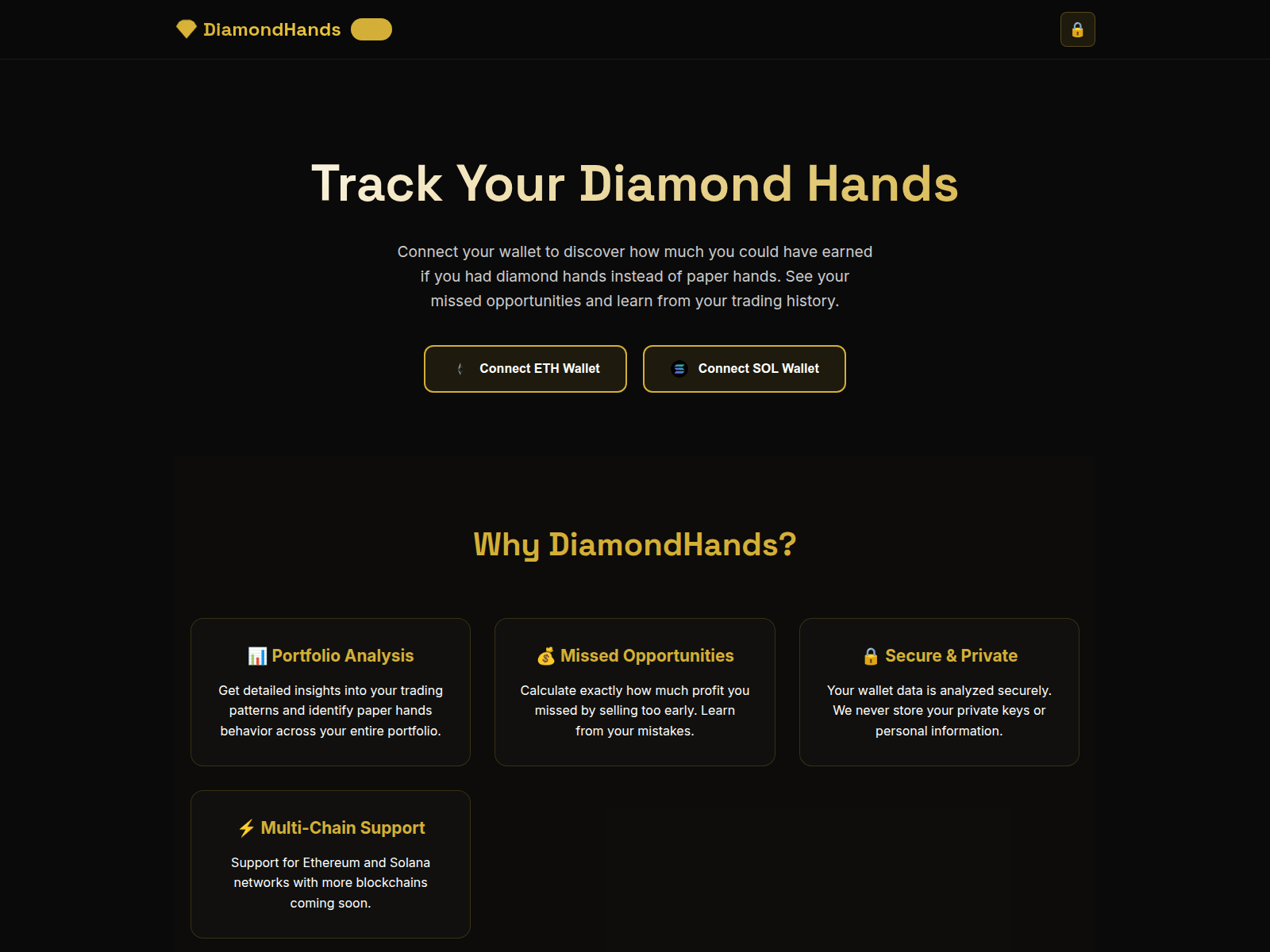 Screenshot of diamondhandsbeta.net