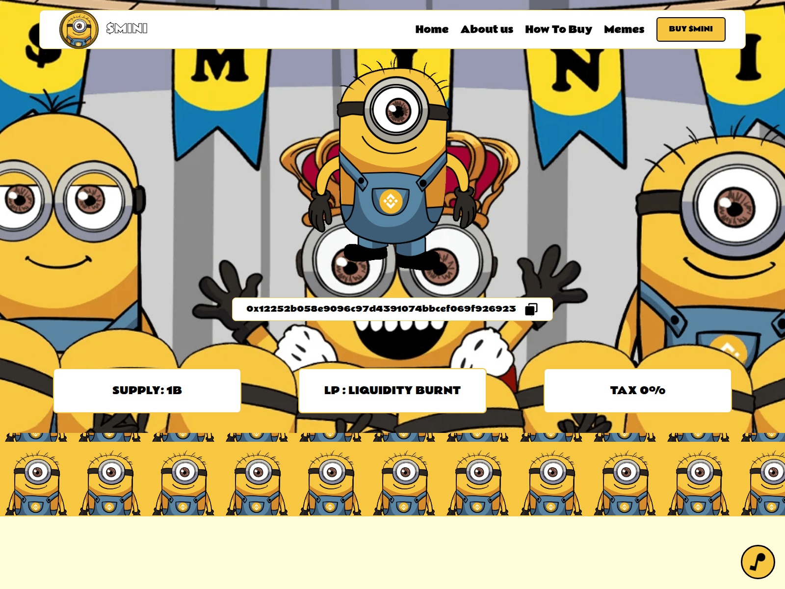 Screenshot of minionsonbnb.com