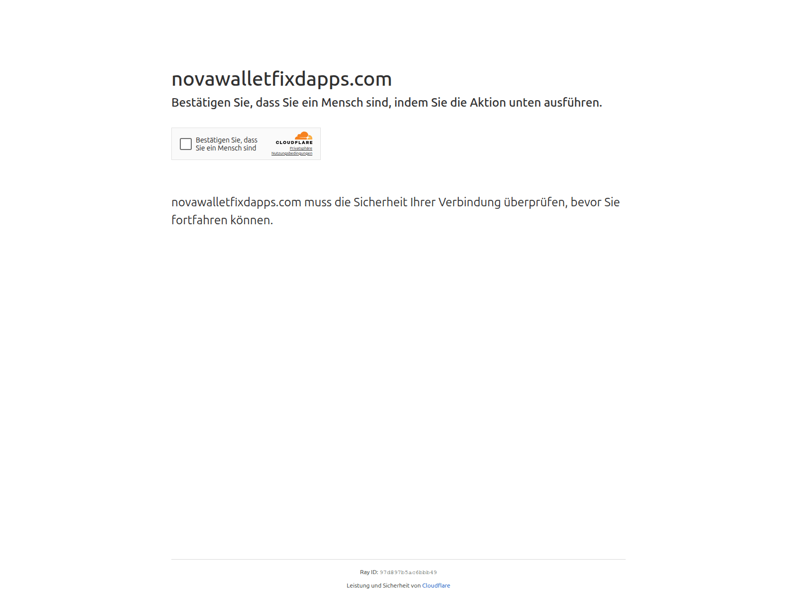 Screenshot of novawalletfixdapps.com