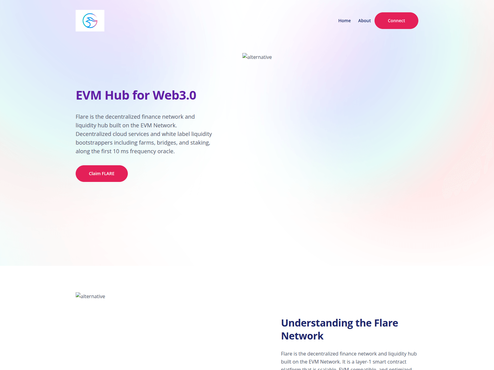 Screenshot of flareclaim-evm.com