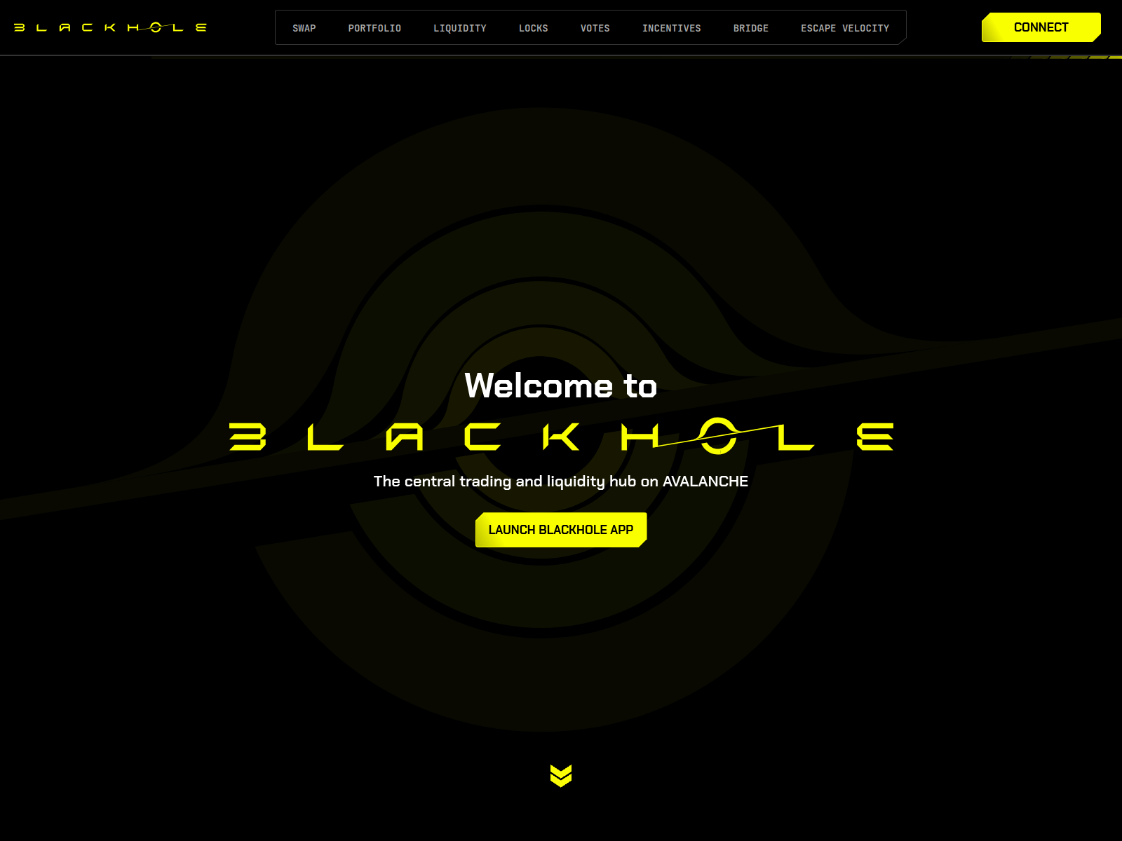 Screenshot of blackhole-app.xyz