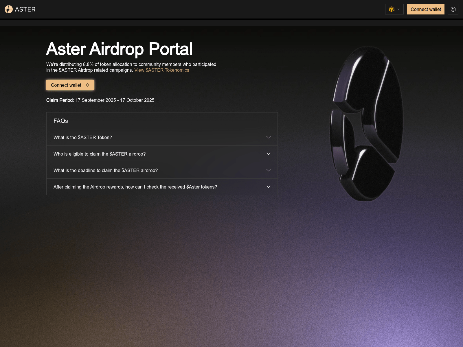Screenshot of asterdexs.xyz