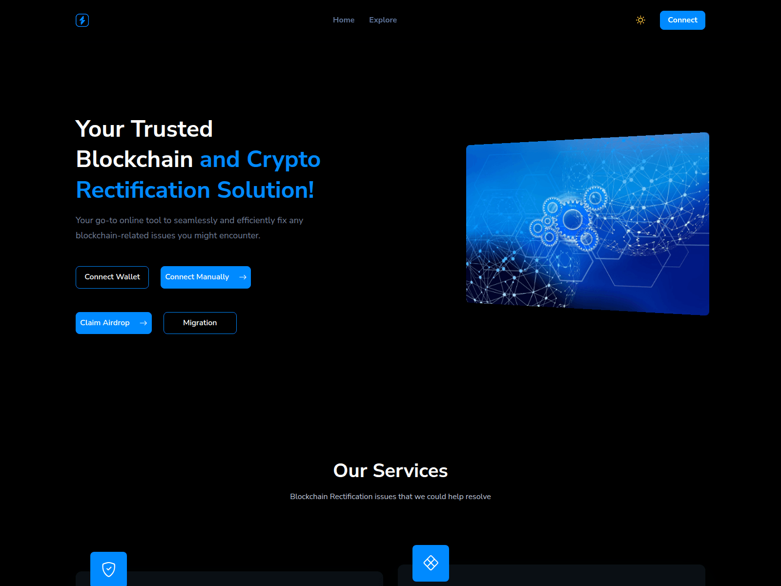 Screenshot of blockdappresolve.web.app