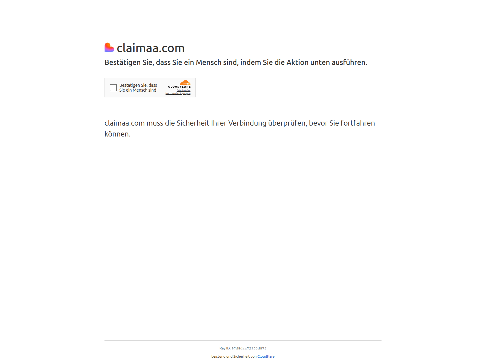 Screenshot of claimaa.com