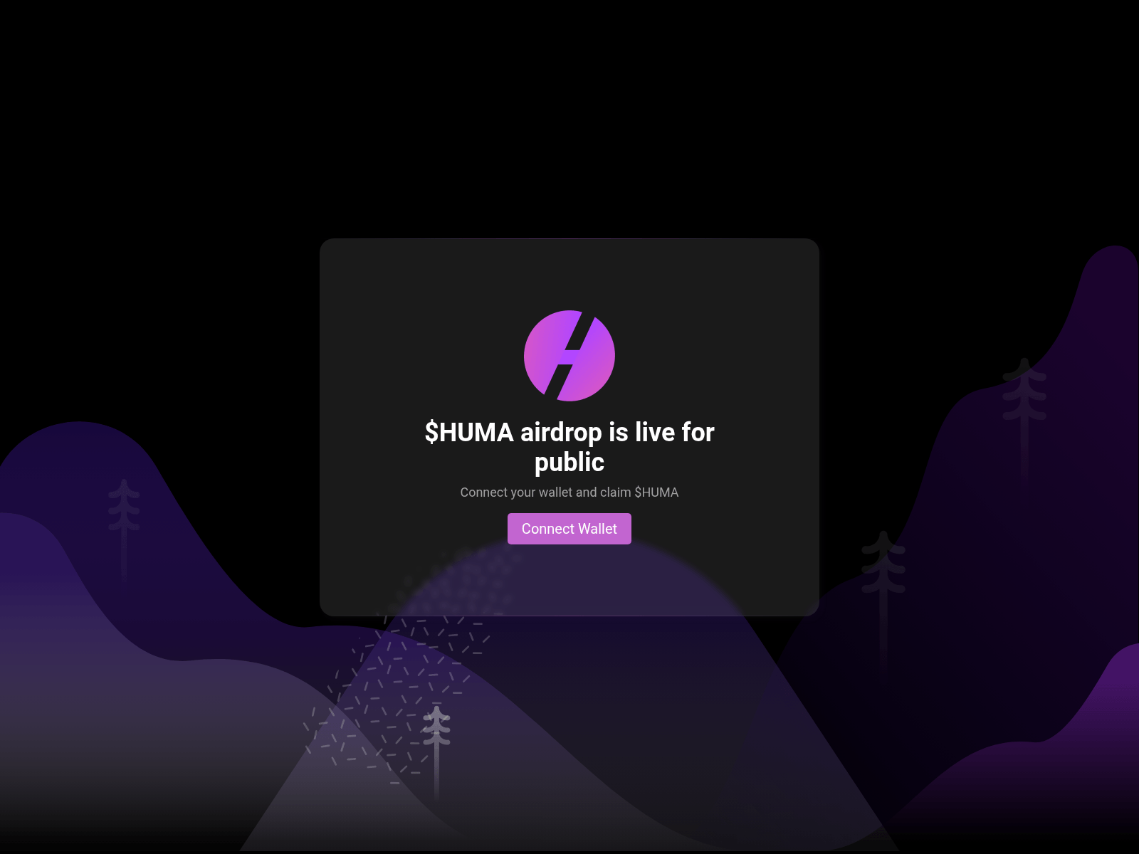 Screenshot of airdrops-humafinance.xyz
