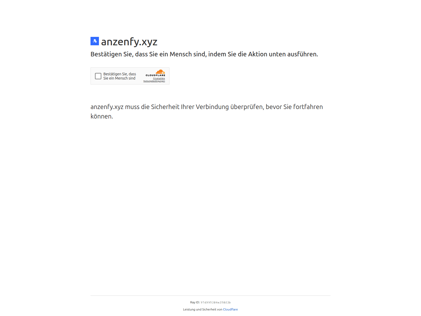 Screenshot of anzenfy.xyz