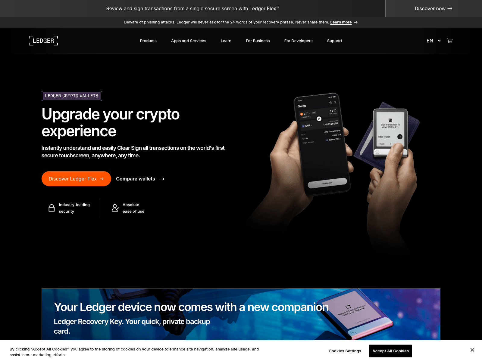 Screenshot of ledger-update.tech