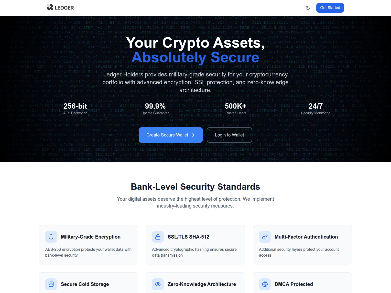 Screenshot of ledgersholder.com