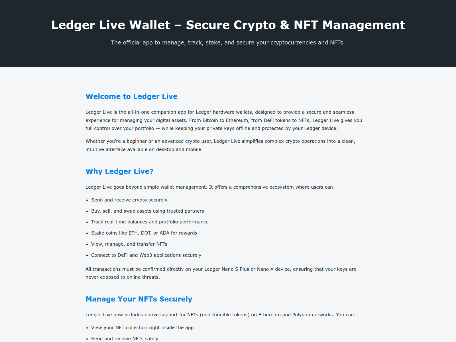 Screenshot of ledger-live-swt.pages.dev