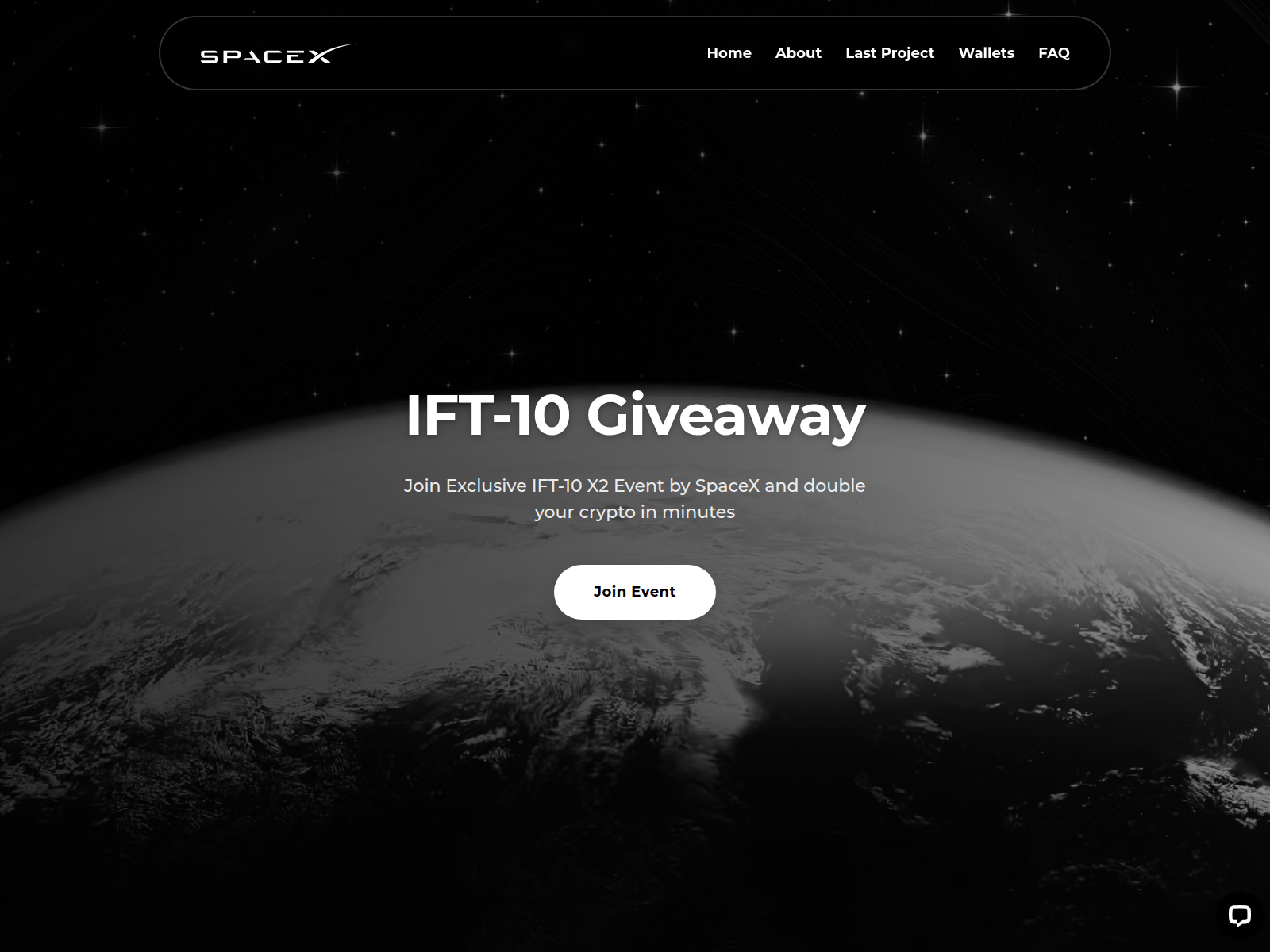 Screenshot of spacex25.net
