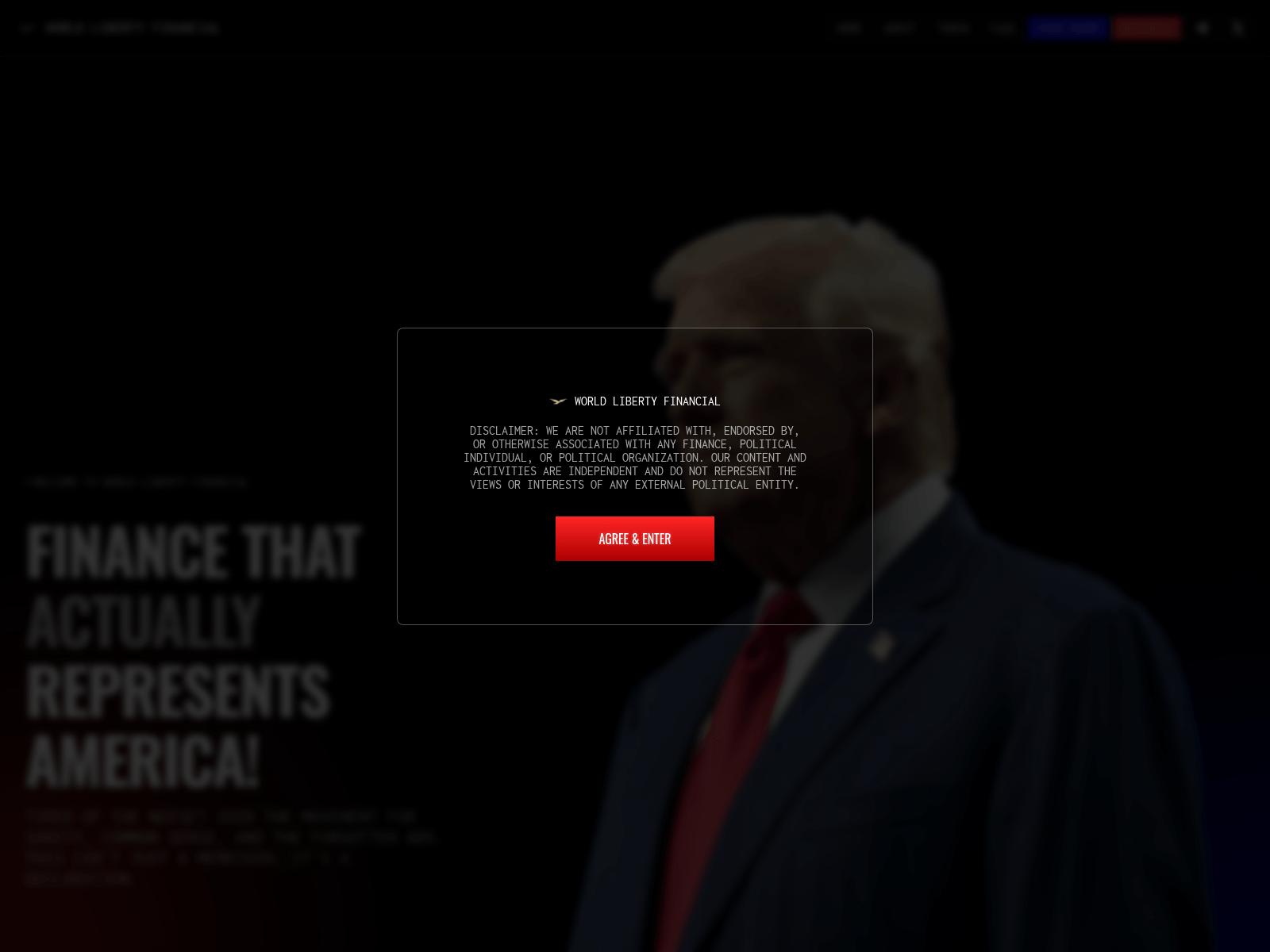 Screenshot of www.wlfitoken.us