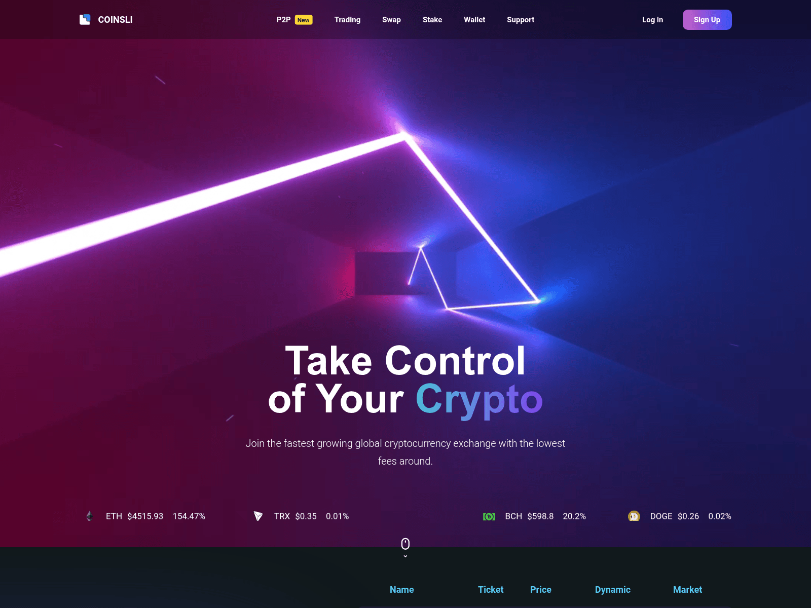 Screenshot of coinsli.com
