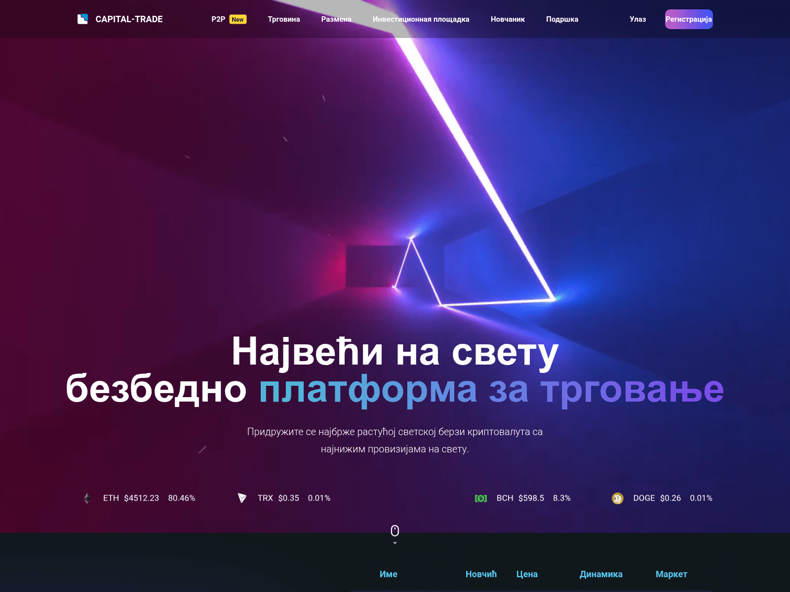 Screenshot of www.capital-trade.pro