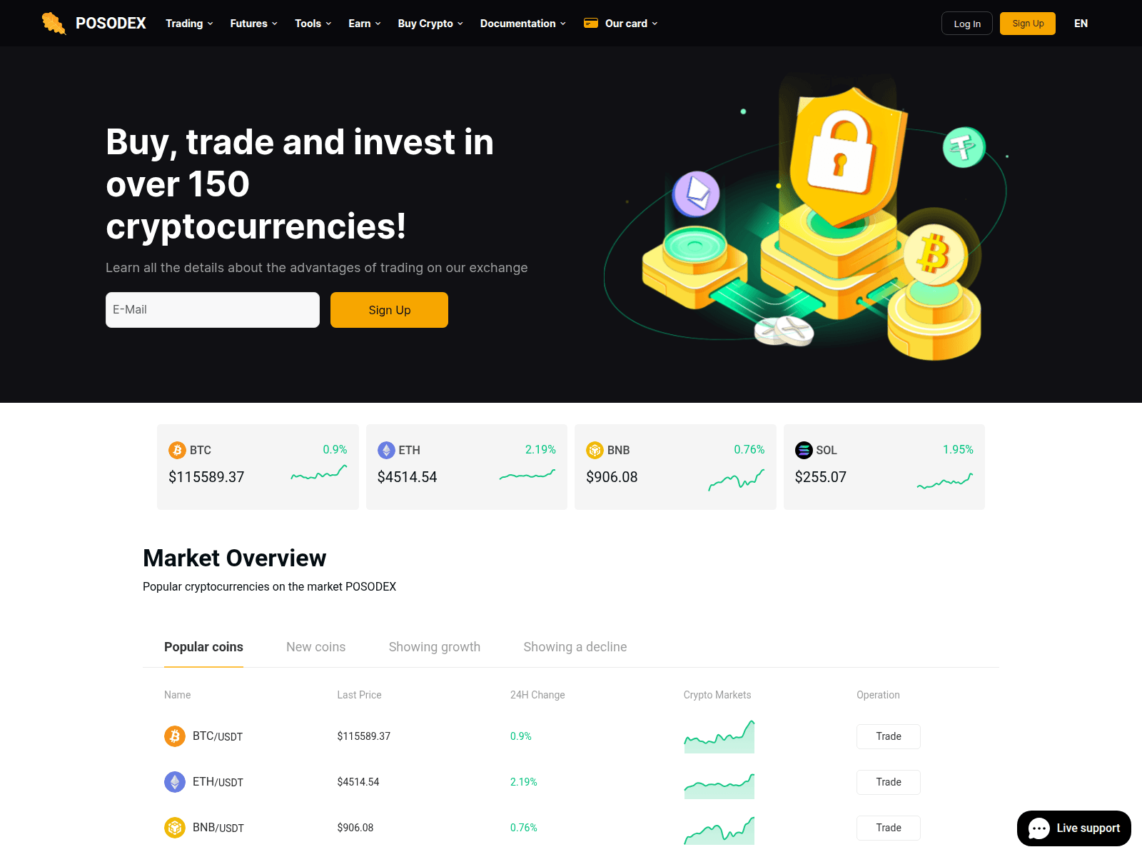 Screenshot of posodex.com