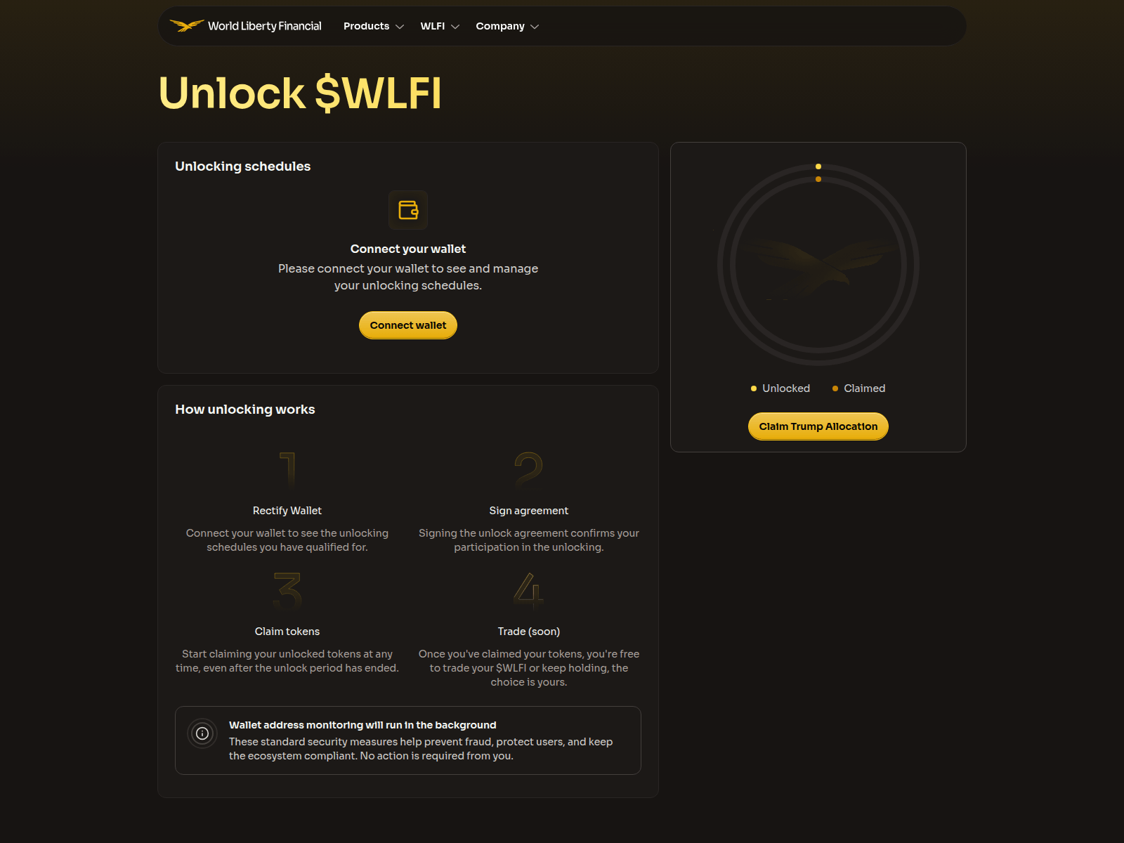 Screenshot of trumpworldlibertyfinance.pages.dev