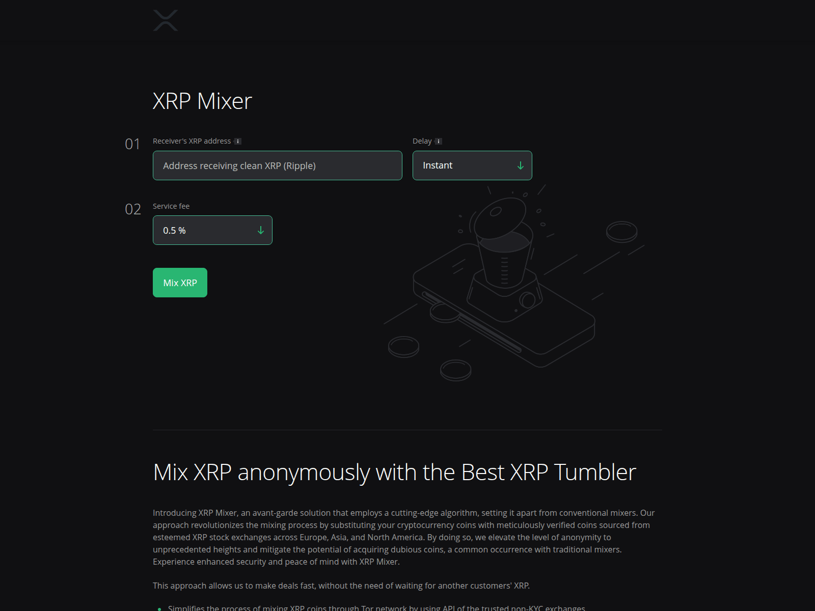 Screenshot of mixer-coin.com