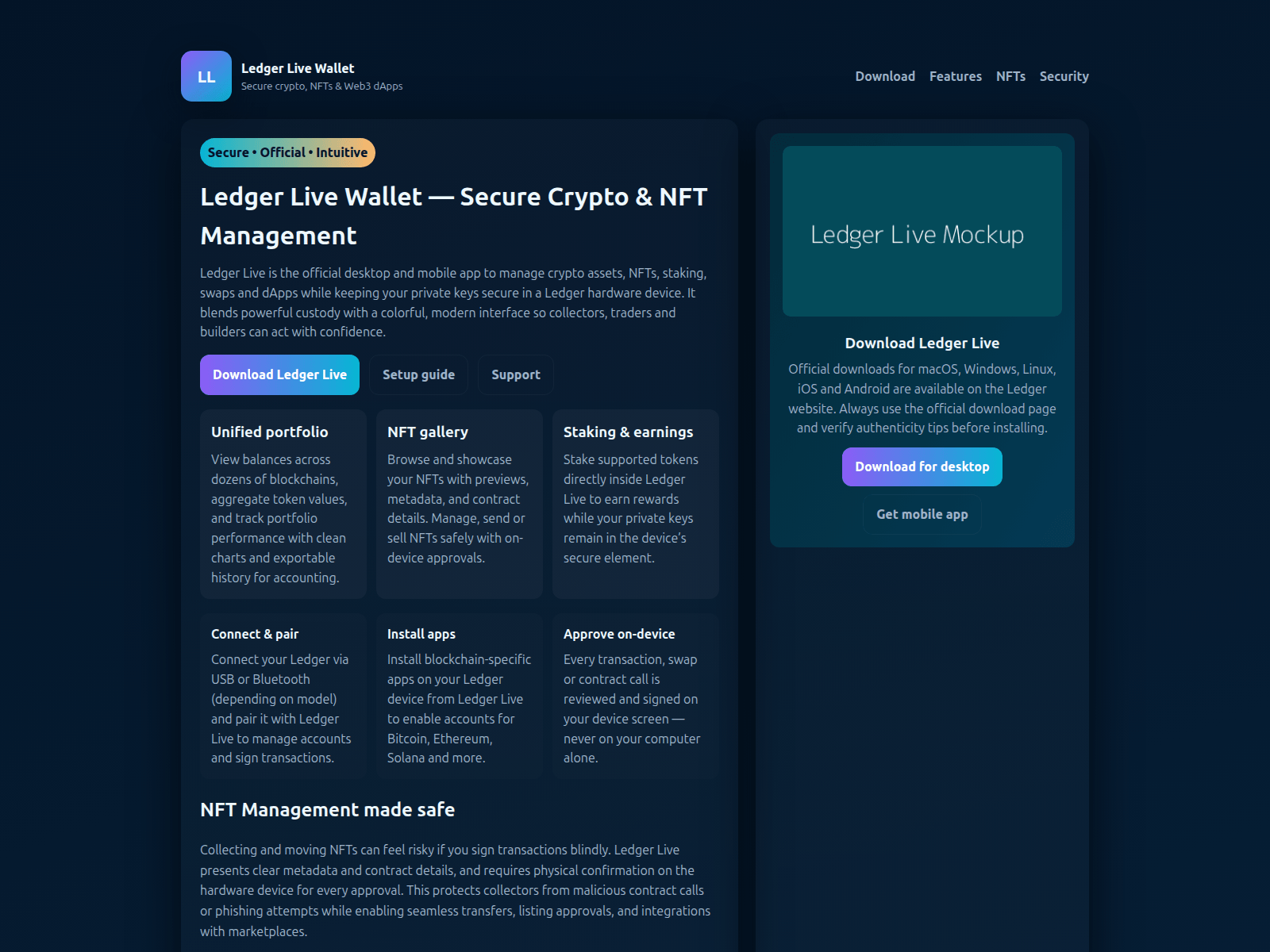 Screenshot of wallet-ledger-live-learn.pages.dev