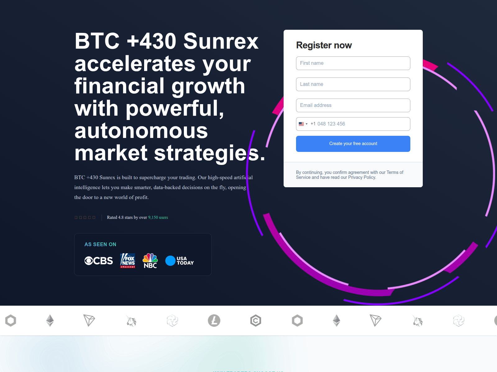 Screenshot of btc-430sunrex.com